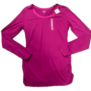 Motherhood maternity NWT long sleeve with satin scooped neck size Medium